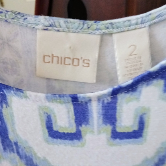 Chico's Border Print Top - Picture 3 of 4